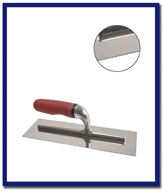 Dta Bright Steel Adhesive Trowel 4 Sides V-Notch 1.6Mm (1 Pc) 1