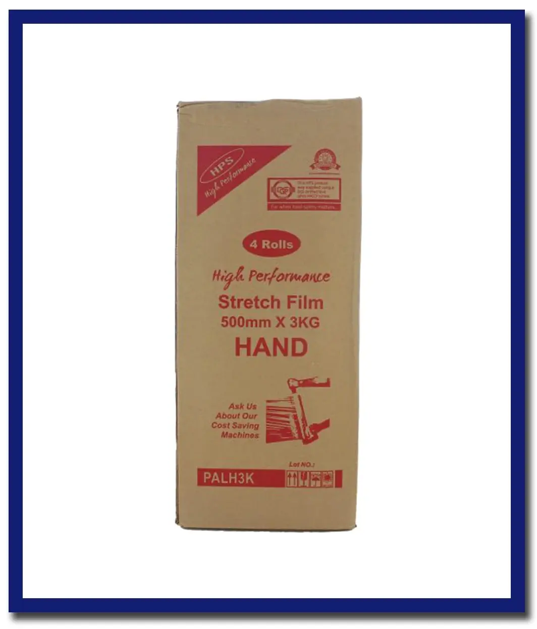 Maxvalu Hand Pallet Wrap Clear 3 Kg Per Roll  - (4 Rolls Per Box) 1