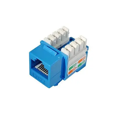 Keystone Rj45 Jack - Cat6, Blue (110 Punchdown) (100-516A) 1