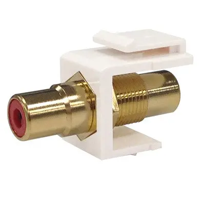 Keystone Feedthru Insert - Rca Female, Red (100-530Rd) 1