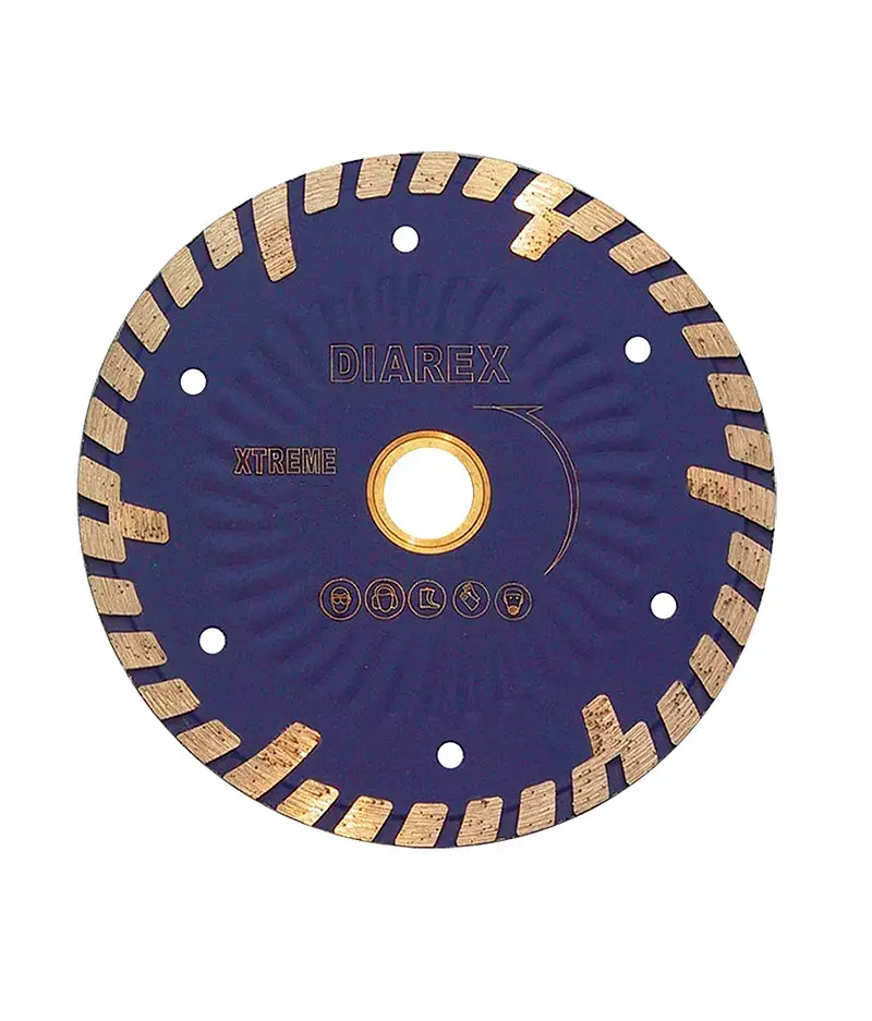 150Mm Diarex Xtreme Turbo For Granite / Hard Stone Blue - 22.2Mm Bore 1