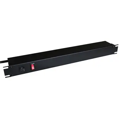 8 Outlet Rackmount Power Bar, Rear Facing, Black, 6Ft Cord (1583T8a1bk) 1