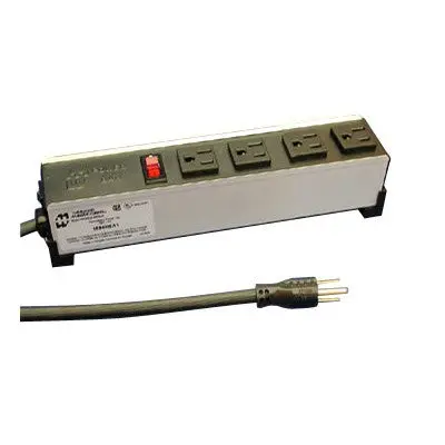 4 Outlet Heavy Duty Power Bar, 6Ft Cord W/ Pilot Light (1584T4a1) 1