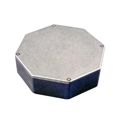 Diecast Aluminum Enclosure - 133 X 133 X 35Mm - Unpainted, Octagon (1590Stpc) 1