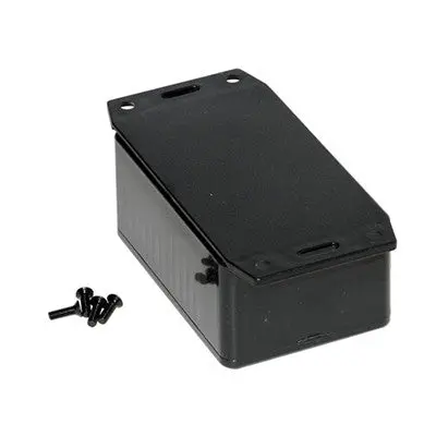 Flame Retardant Abs Plastic Hand Held Enclosure - 84 X 56 X 36Mm - Black, Flange Bottom (1591Lf2bk) 1