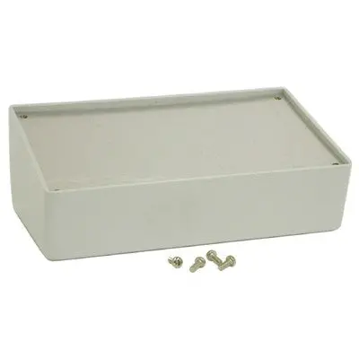 Flame Retardant Abs Plastic Console Enclosure - 161 X 96 X 58Mm - Grey (1595Cgy) 1