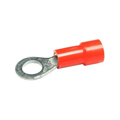 Insulated Ring Crimp Connector 22-18 Awg, 5/16" Tab - Red, Pkg/100 (1708-Cs) 1