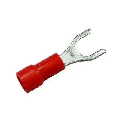 Insulated Spade Crimp Connector 22-18 Awg #6 Hole, Pkg/25 (1723-14) 1