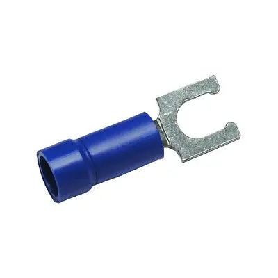 Insulated Locking Spade Crimp Connector 16-14 Awg #6 Hole, Pkg/25 (1827-14) 1