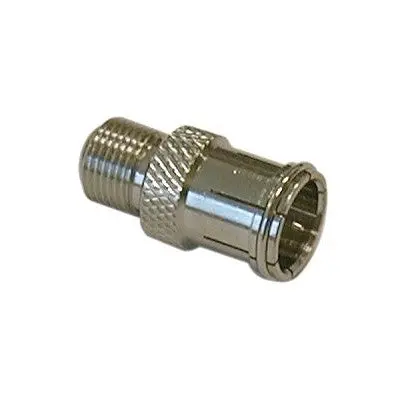 F Type Adapter - Plug To Jack, Push-On Style, Pkg/10 (187-250-10) 1