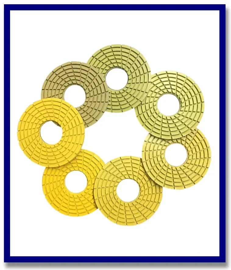 5" Jaguar Flex Resin Grinding Pads – Set Of 7 (Grit 60 – 3500) 1