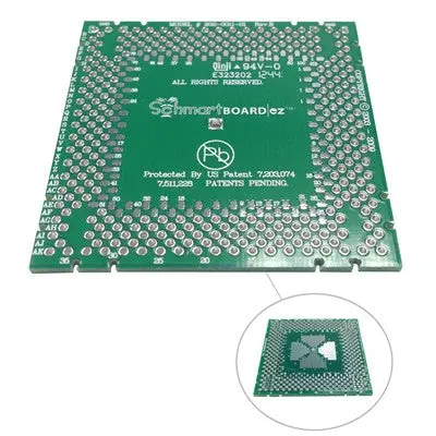 Schmartboard® Ez Breakout Board - 100-Pin Qfp (0.5Mm),  2" X 2" (202-0011-01) 1