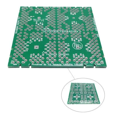 Schmartboard® Ez Breakout Board - Lfcsp 12/20/24-Pin (0.5Mm) And 16-Pin (0.65Mm) To 0.1" Spacing, 2" X 2" (202-0016-01) 1