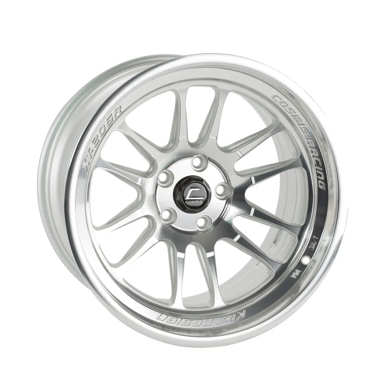 Cosmis Racing Xt-206R Silver With Machined Face And Lip Wheel 18X11 5X114.3 +8Mm Offset 1