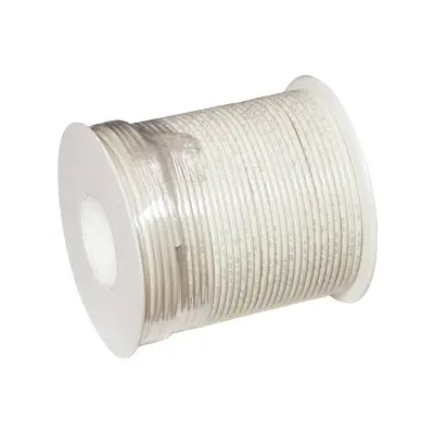 22 Awg Stranded Wire - White, 100Ft Roll (22Wht-C) 1