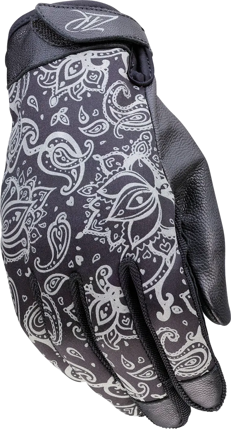 Z1R Women’S Black Reflective Riding Gloves – Size Xs (Model 3302-0885) 1