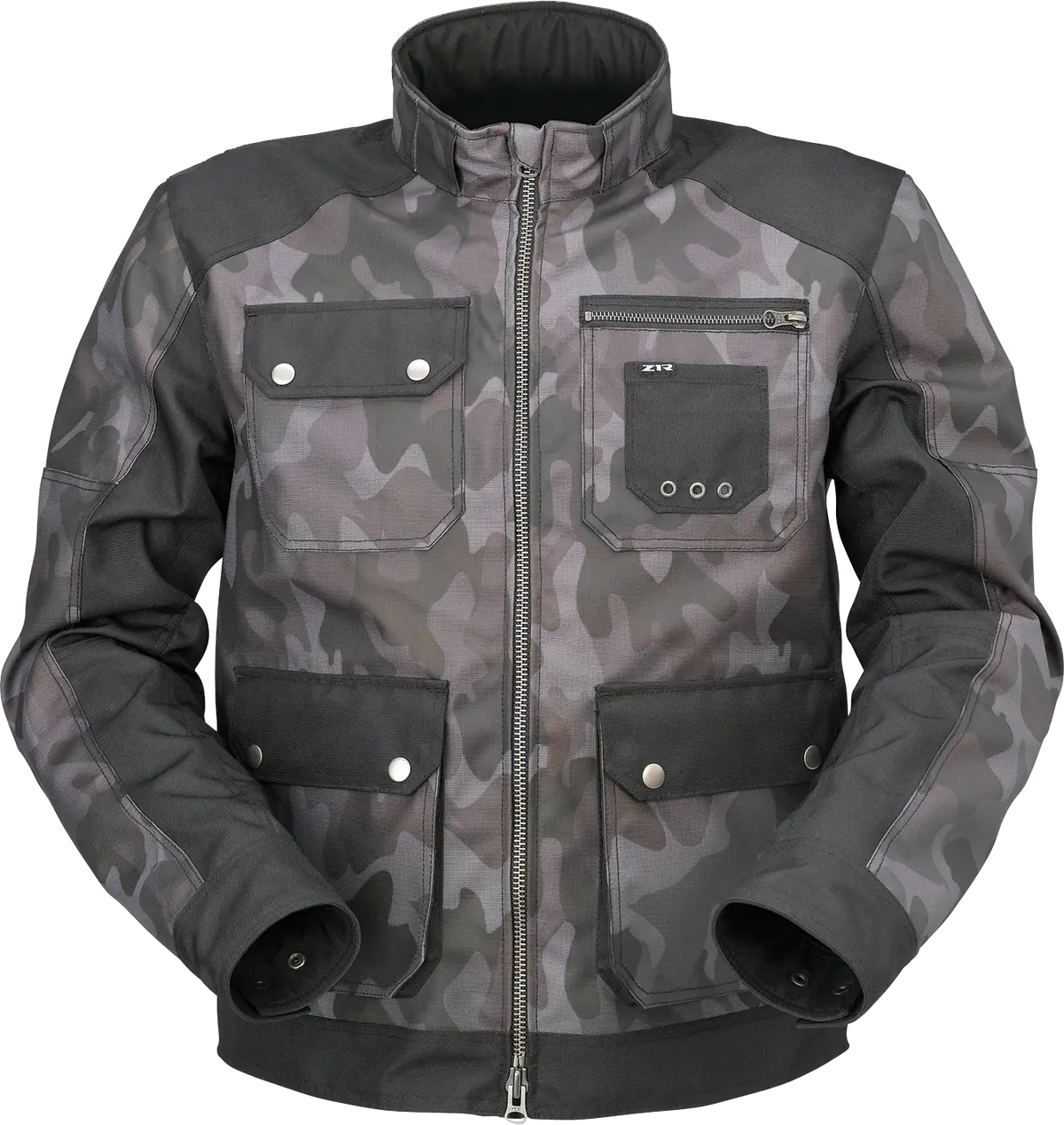 Z1R Camo Motorcycle Jacket – Gray/Black Colorway, Size 4Xl (Style 2820-5969) 1