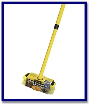 Uni-Pro Deck & Concrete Scrubbing Brush C/W Handle - 1 Unit 1