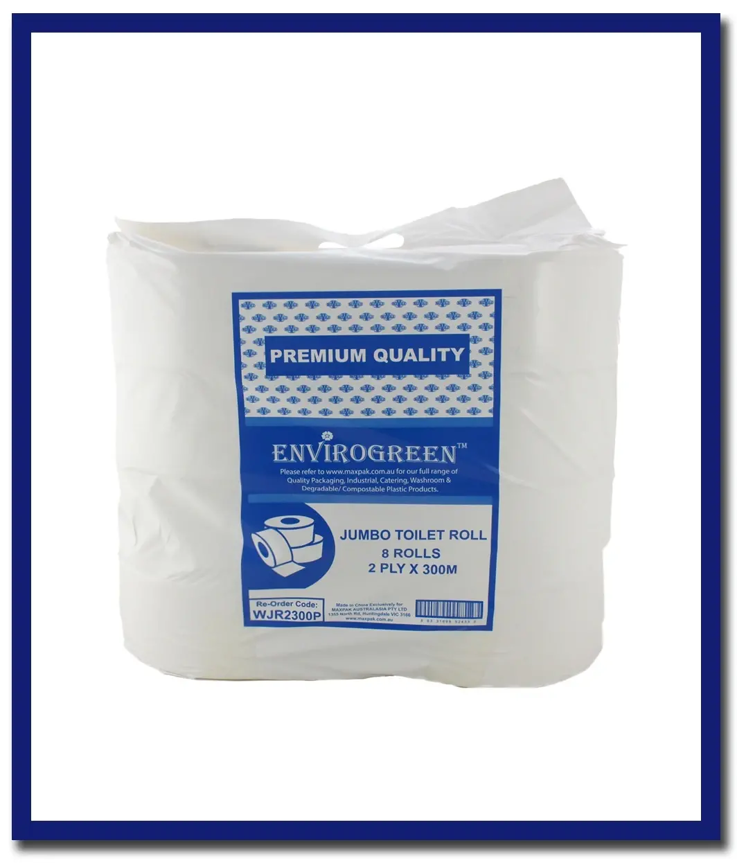 Maxvalu Premium Jumbo Toilet Tissue -  2 Ply - (8 Rolls  Per Box) 1
