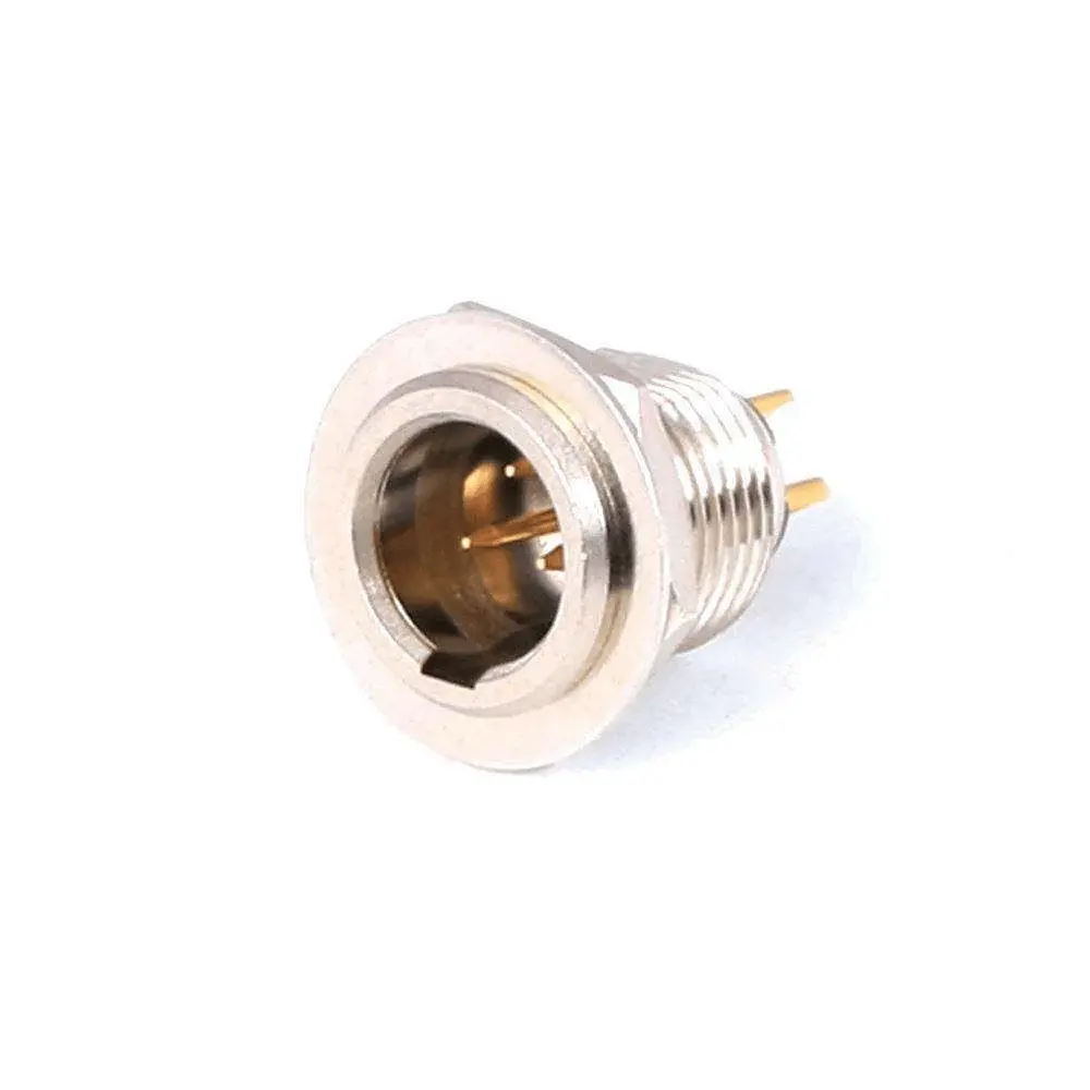 3-Pin Male Mini Xlr Ptt Connector Panel Mount 1