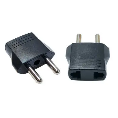 2 Conductor Plug - 2 Pin European Plug, Travel Adapter (3-400) 1