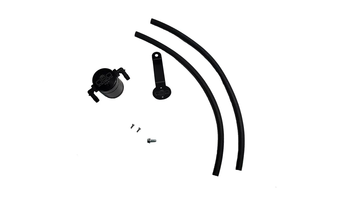 J&L Oil Separator 3.0 Driver Side, Black Anodized (2019-2023 Ford/Lincoln Suv's And Truck's With 2.0L Ecoboost) 1