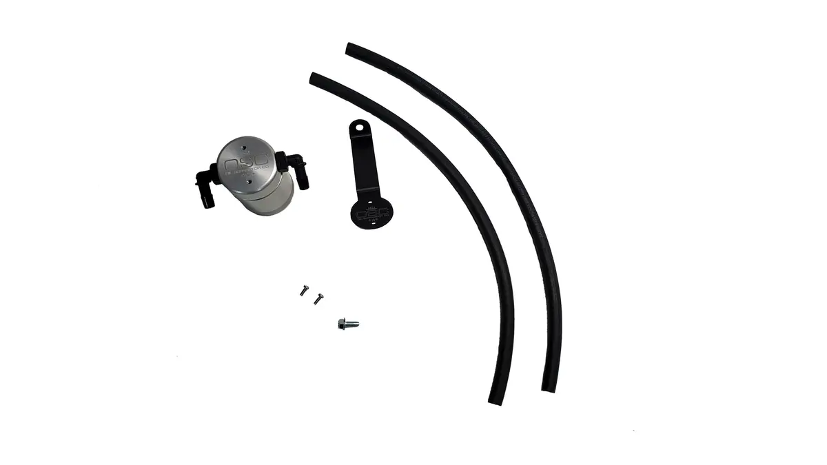J&L Oil Separator 3.0 Driver Side, Clear Anodized (2019-2023 Ford/Lincoln Suv's And Truck's With 2.0L Ecoboost) 1