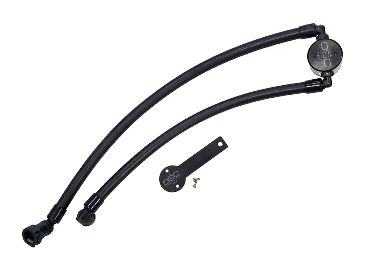 J&L Oil Separator 3.0 Passenger Side, Black Anodized (2021-2023 Ram Trx 6.2L Sc) 1