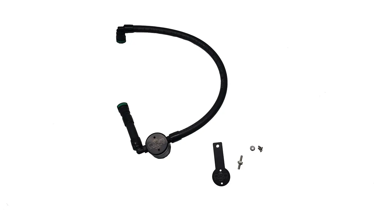 J&L Oil Separator 3.0 Passenger Side, Black Anodized (2016-2023 Dodge Durango 3.6L; 2016-2022 Jeep Grand Cherokee 3.6L) 1