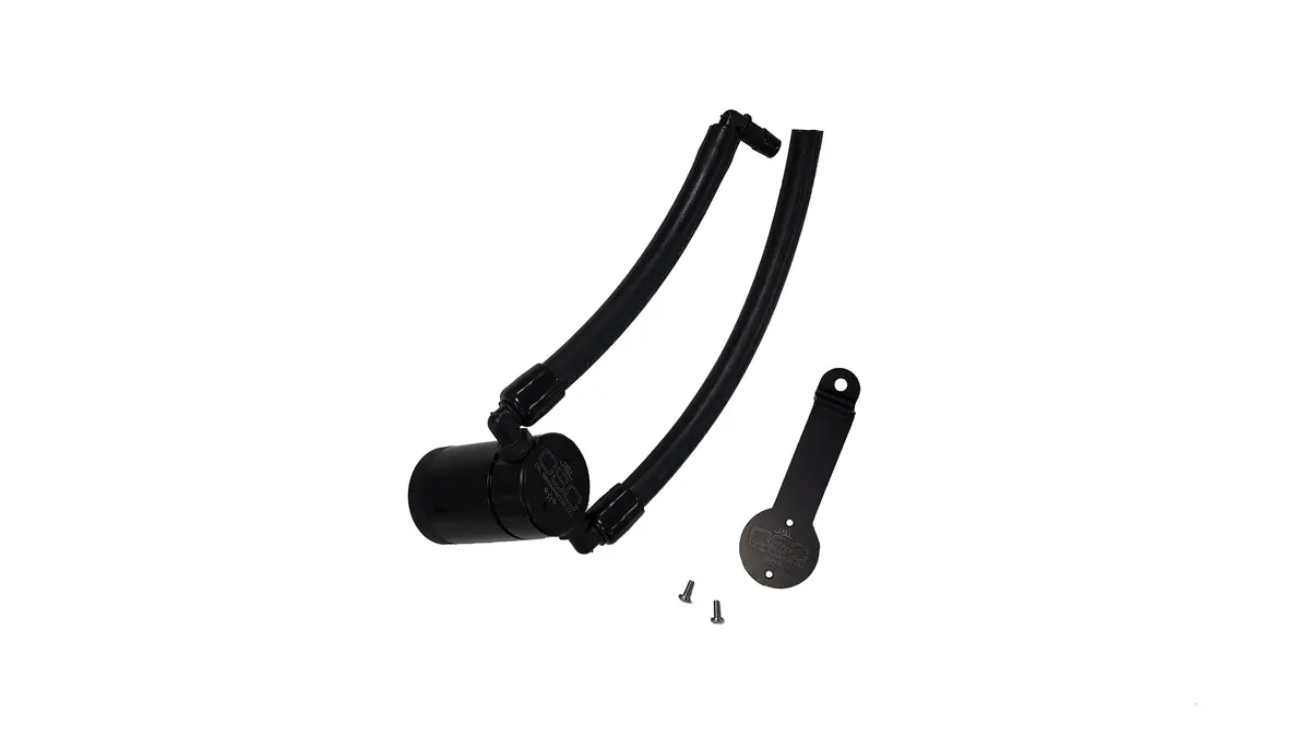 J&L Oil Separator 3.0 Driver Side, Black Anodized (2014-2022 Jeep Cherokee 2.4L; 2017-2022 Jeep Compass 2.4L; 2015-2021 Jeep Renegade 2.4L) 1