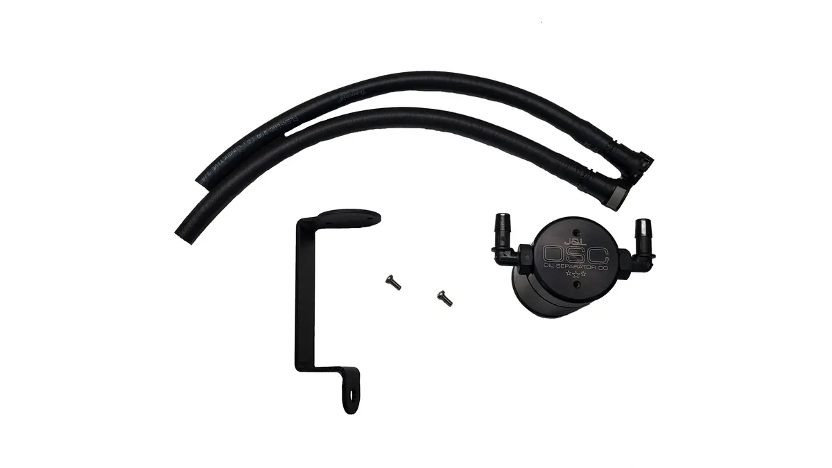 J&L Oil Separator 3.0 Passenger Side, Black Anodized (2014, 2015 Chevrolet Ss Sedan With Aftermarket Intake; 2016-2017 Chevrolet Ss Sedan) 1