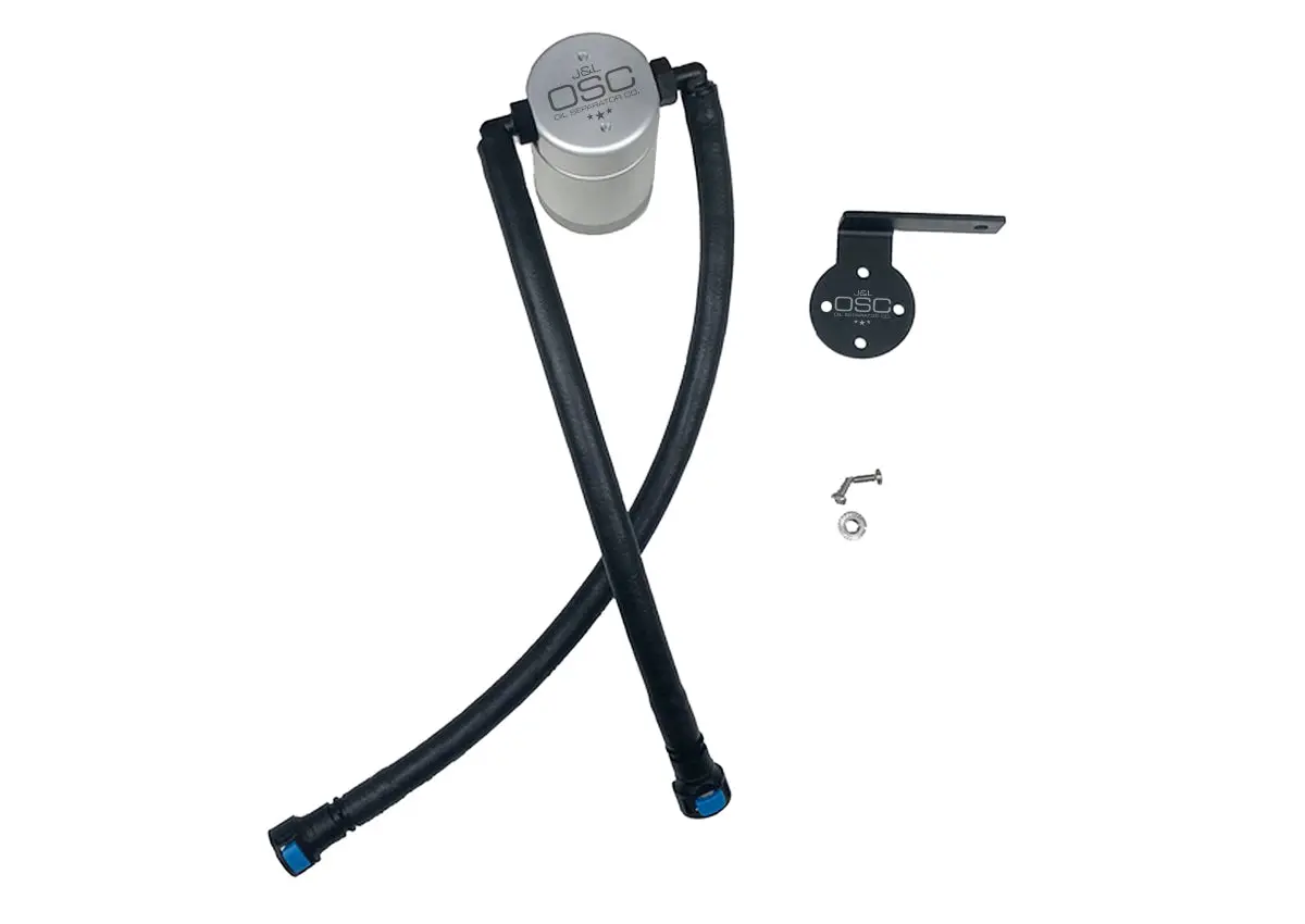 J&L Oil Separator 3.0 Driver Side, Clear Anodized (2019-2023 Chevy Silverado/ Gmc Sierra 1500 5.3L/6.2L; 2021-2023 Chevy Tahoe, Suburban, & Gmc Yukon/Yukon Xl 5.3L/6.2L) 1