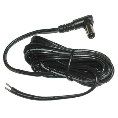 Coaxial Power Dc Cable - 2.5 X 5.5Mm Plug To Wire Leads, 6Ft 22Awg, Right Angle (310-910) 1