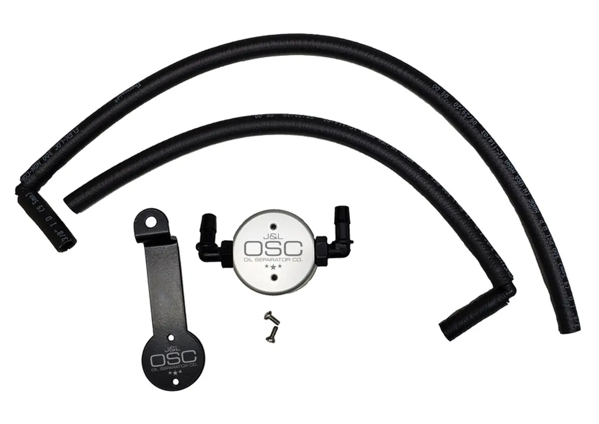 J&L Oil Separator 3.0 Driver Side, Clear Anodized ('05-'15 Toyota Tacoma 4L; '05-'22 Toyota 4Runner 4L; '07-'14 Toyota Fj Cruiser 4L) 1