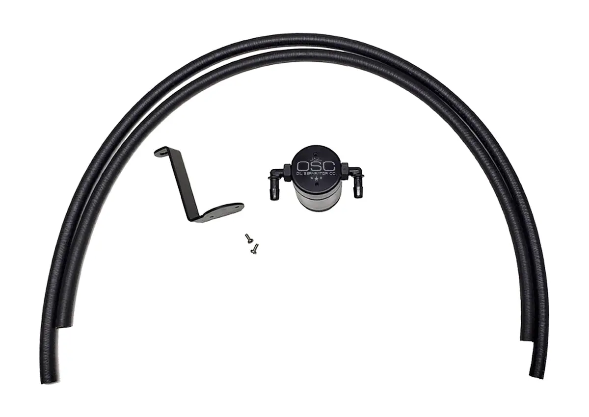 J&L Oil Separator 3.0 Passenger Side, Black Anodized (2005-2019 Nissan Frontier 4L; 2005-2012 Nissan Pathfinder 4L) 1