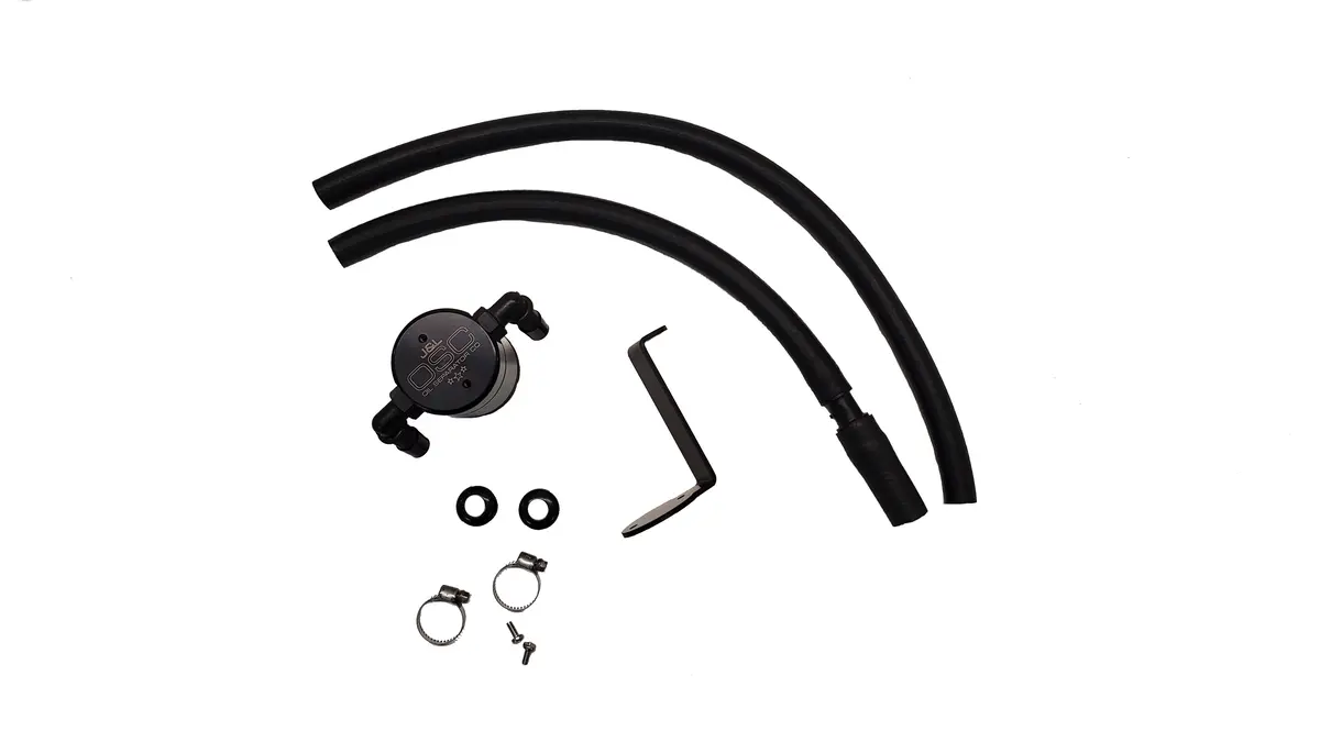 J&L Oil Separator 3.0 Driver Side, Black Anodized (2014-2023 Mazda Cx-5 2.5L Non-Turbo) 1