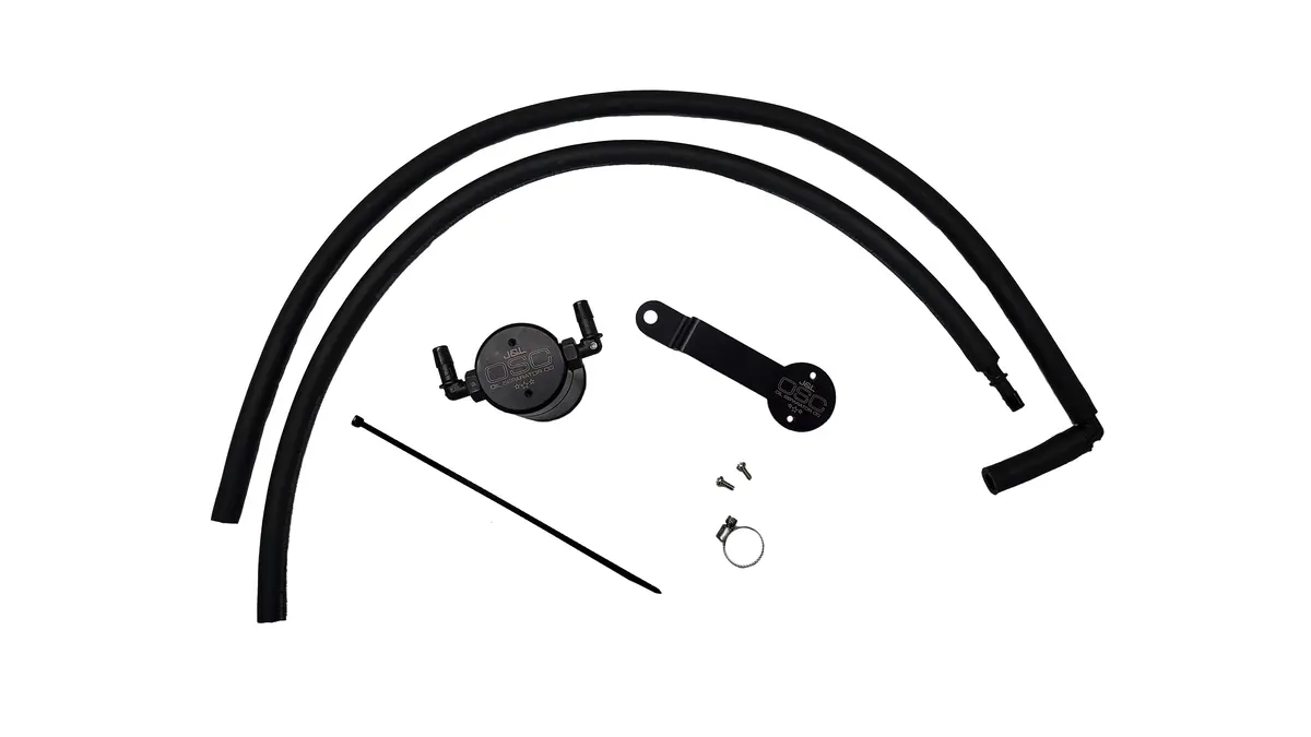 J&L Oil Separator 3.0 Passenger Side, Black Anodized (2020-2023 Hyundai Palisade 3.8L, 2020-2023 Kia Telluride 3.8L) 1