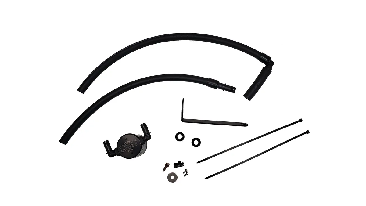 J&L Oil Separator 3.0 Passenger Side, Black Anodized (2022-2023 Subaru Brz; 2022-2023 Toyota Gr86 2.4L) 1