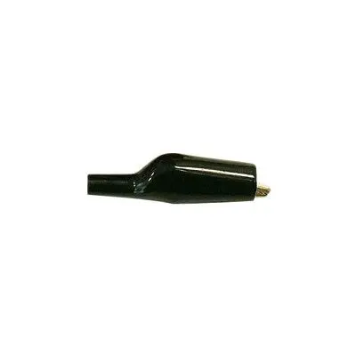 Alligator Clips - 50Mm Insulated Black - Steel, Pkg/10 (33-431-10) 1