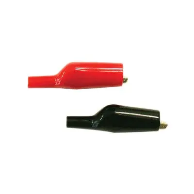 Alligator Clips - 35Mm Insulated Red And Black - Steel, Pkg/4 (33-413-4) 1