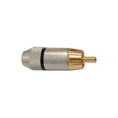 Rca Plug - Shielded, Aluminum For Rg59, 6Mm, Black, Pkg/10 (351-146-10) 1