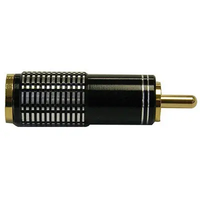 Rca Plug - Aluminum, 6.5Mm, Black (351-251) 1