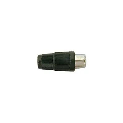 Rca Jack Inline - Plastic 4Mm, Black, Pkg/10 (351-552-10) 1