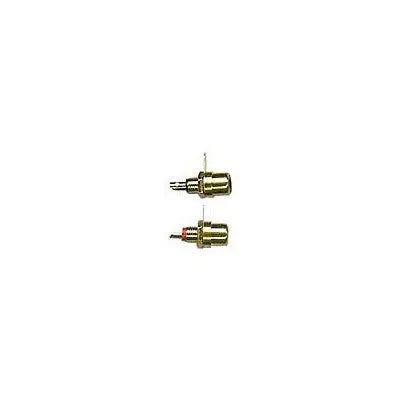 Rca Jack Chassis - Gold Plated, Red & Black, Pkg/2 (351-704-2) 1