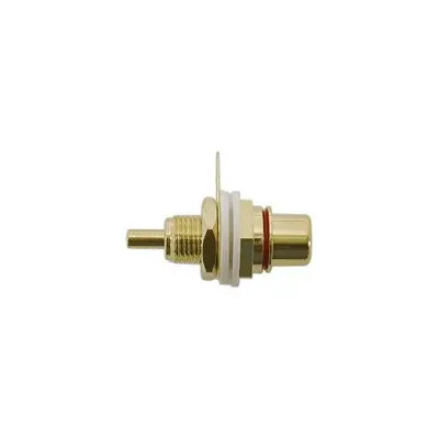 Rca Jack Chassis - Gold Plated / Isolation Washers, Red, Pkg/10 (351-707-10) 1