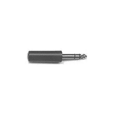 1/4" Phone Stereo Plug - Plastic, Black, Pkg/10 (356-212-10) 1