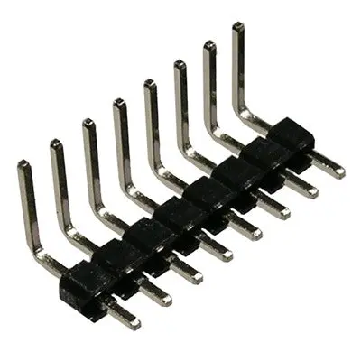 0.1" Header Pins - Single Row, Right Angle (36-340G-1) 1