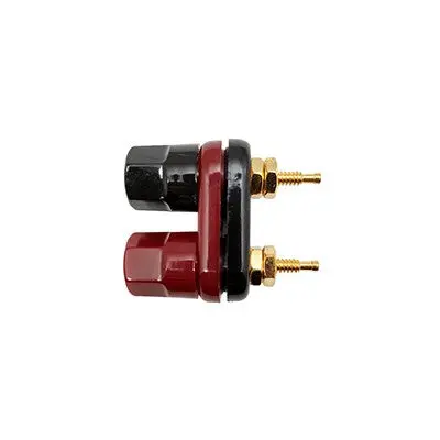 Dual Binding Post 21X15mm - Gold/Black&Red (375-515) 1