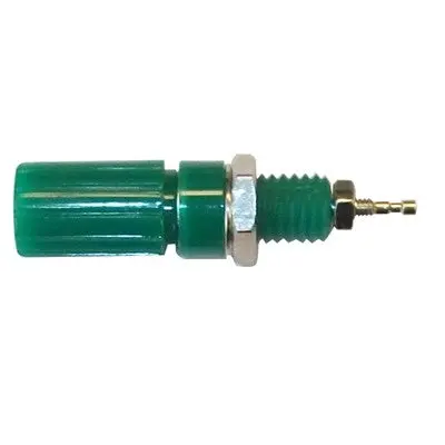 Binding Post 18X11mm - Nickel/Green, Pkg/2 (375-595-2) 1