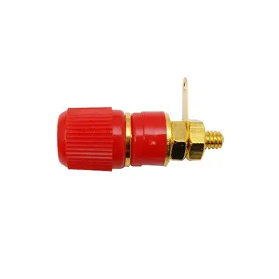 Binding Post 17X13mm - Gold/Red, Pkg/10 (375-632-10) 1
